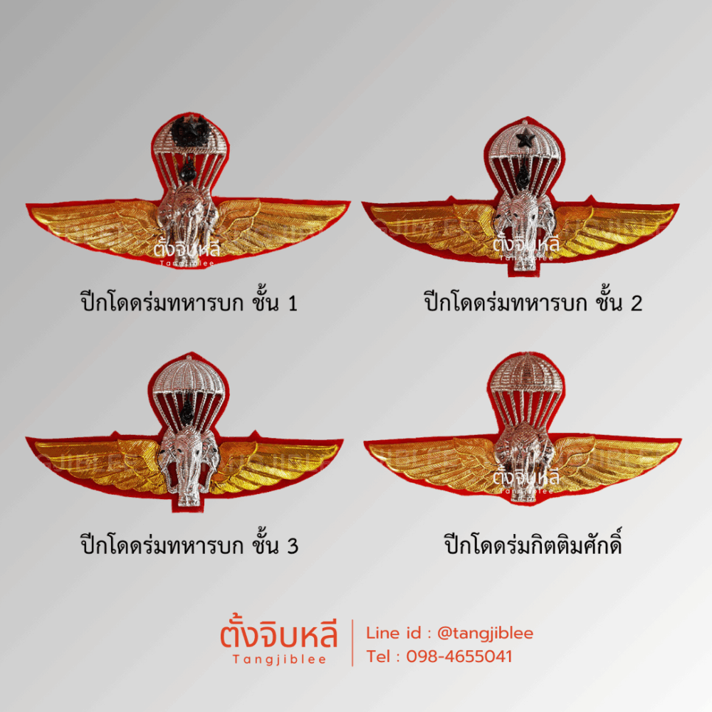 ปีกร่ม ทหารบก ปีกโดดร่ม งานโลหะ