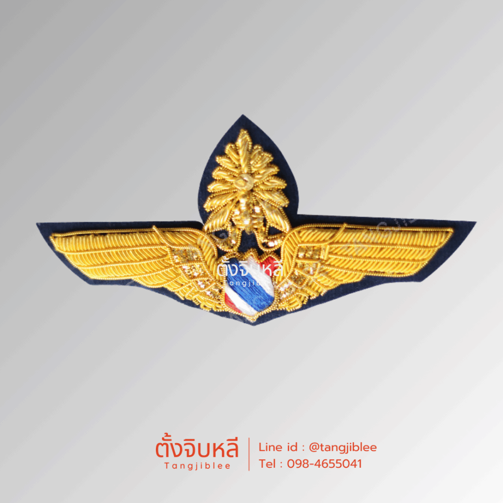 ปีกนักบิน กองทัพอากาศ ชั้น1 แบบปักดิ้น