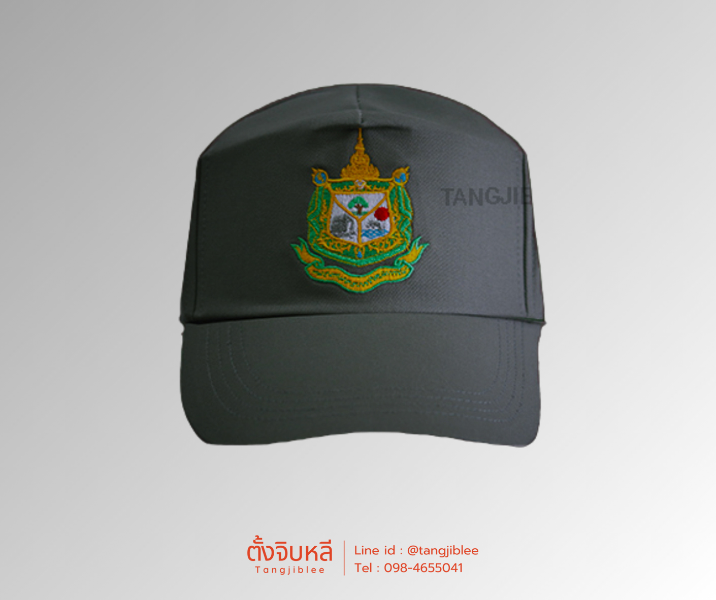 หมวกแก๊ปกระทรวงทรัพย์สีเทา 1