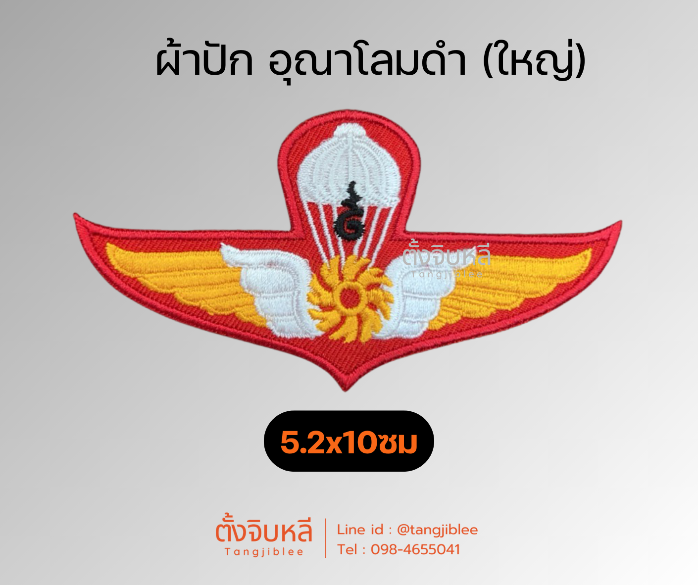 ปีกอาร์มโดดร่มมวลชนสัมพันธ์ งานปักผ้า 2