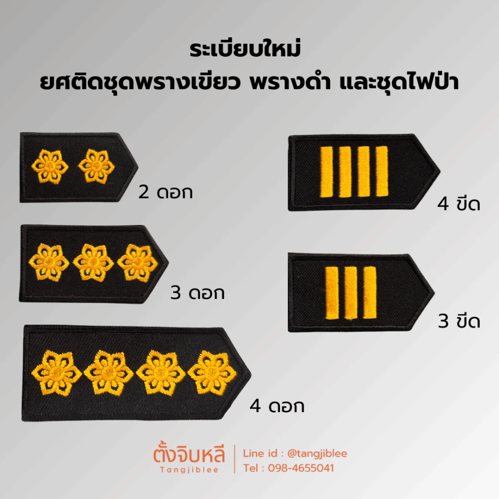 กนกคอผ้าปักกรมอุทยานและเจ้าหน้าที่กรมป่าไม้