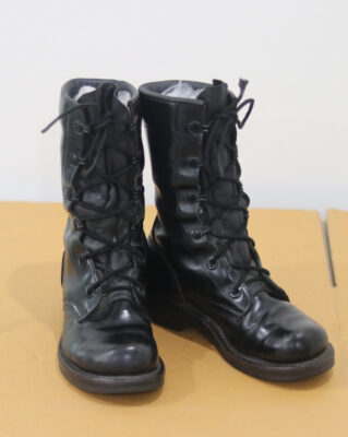รองเท้าคอมแบทมือสอง US งานแท้ Second hand Vintage Biltrite Black Leather Combat Boots