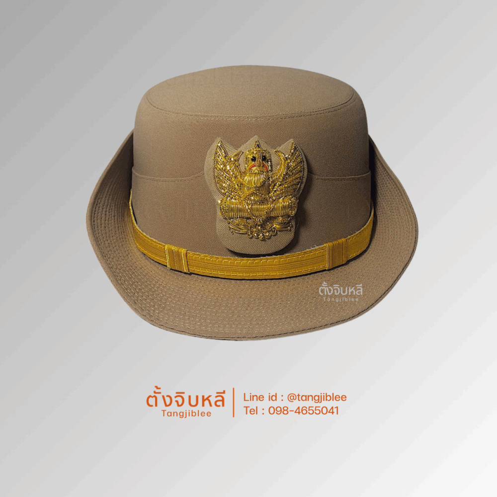 หมวกกากี หน้าครุฑดิ้น หญิง