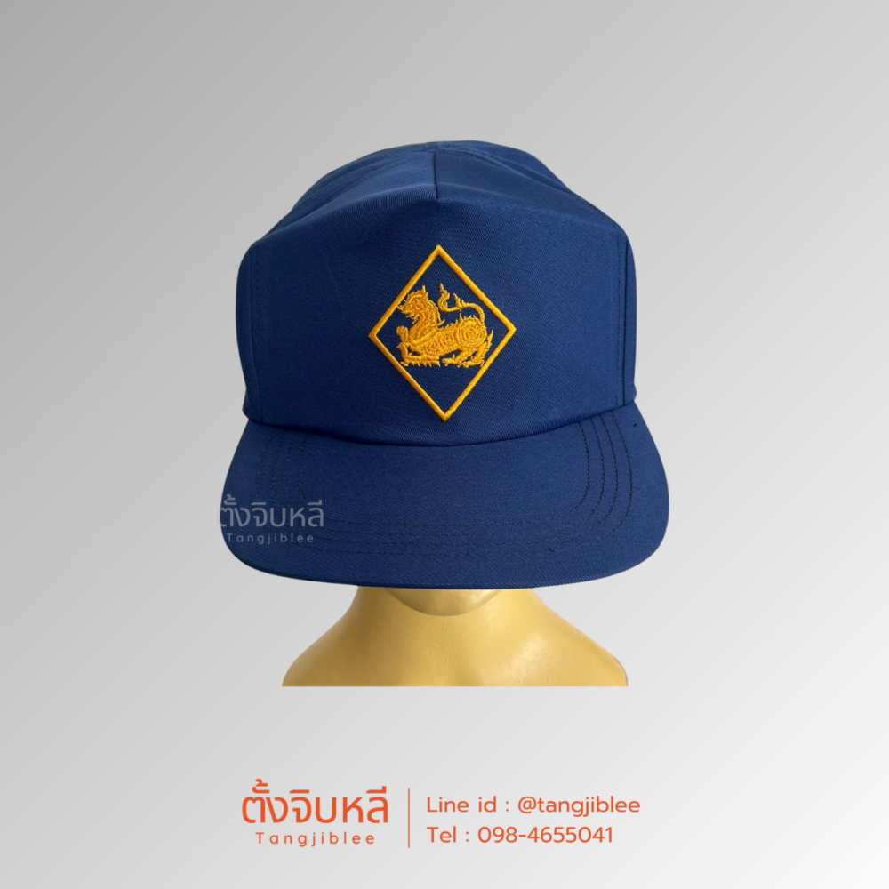 หมวกแก๊ป ชรบ (โลโก้สิงห์ขอบเหลือง) กรมท่า
