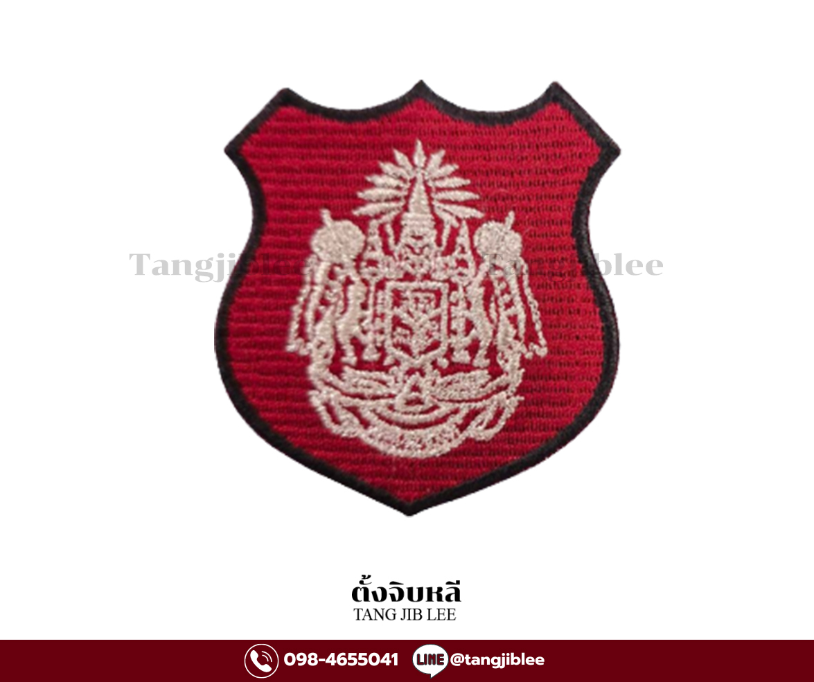 แผ่นรองหน้าหมวกแบบปักโลโก้ ดำ