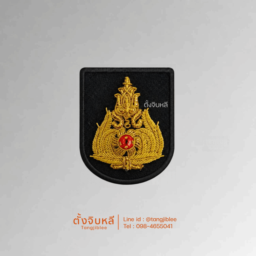 หน้าหมวกเบเร่ต์ทหาร ชั้นสัญญาบัตร ชั้นนายร้อย