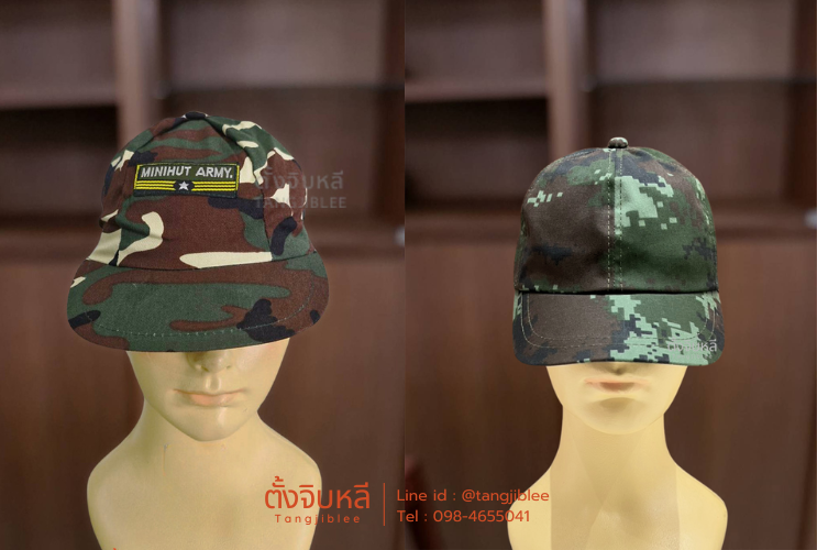 หมวกแก๊ปเด็ก ลายพรางทหาร