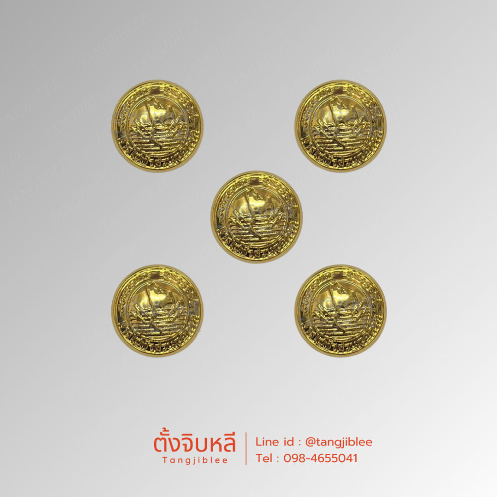 กระดุมชุดขาวการไฟฟ้าส่วนภูมิภาค (5 เม็ด)