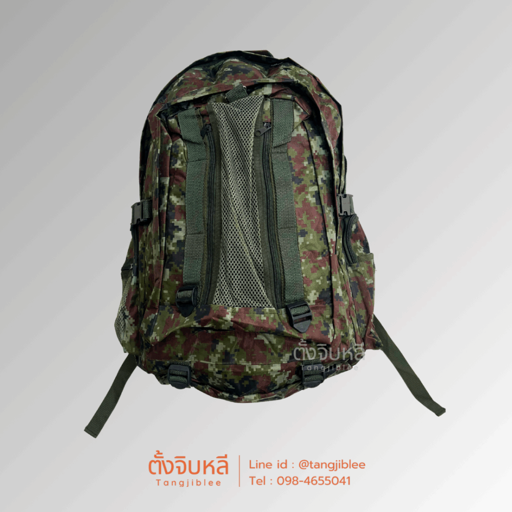 Alternative view of กระเป๋าเป้สะพายหลัง ลายพรางดิจิตอล แบบมีตะขายตรงกลาง