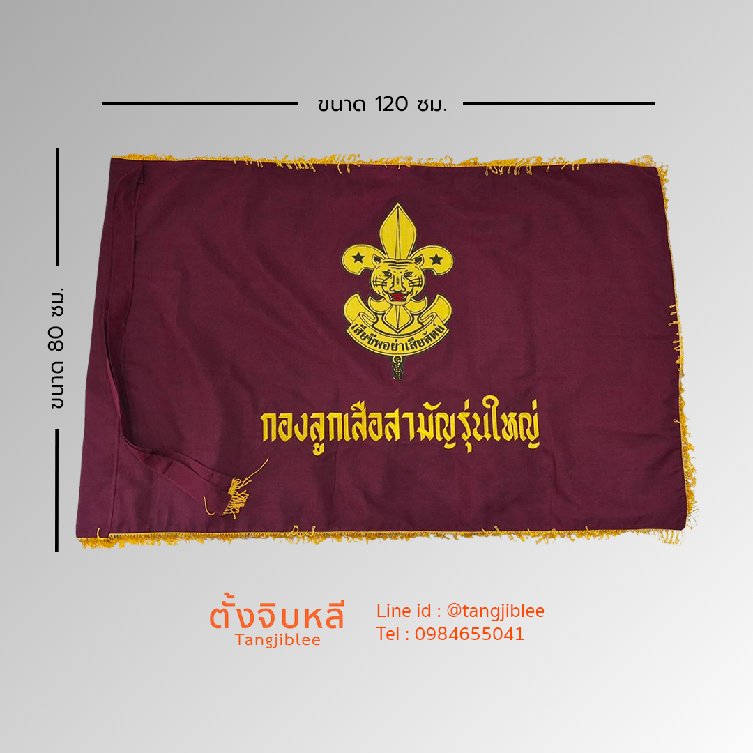 ธงลูกเสือวิสามัญรุ่นใหญ่ใส่ขนาด